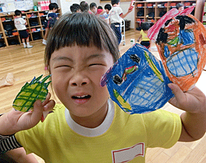 みんなで作ろう クラスのおみこし 立花愛の園幼稚園